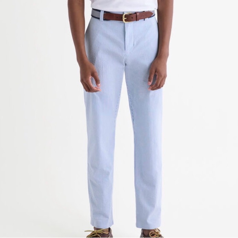 Vineyard Vines Light Blue Seersucker Pants